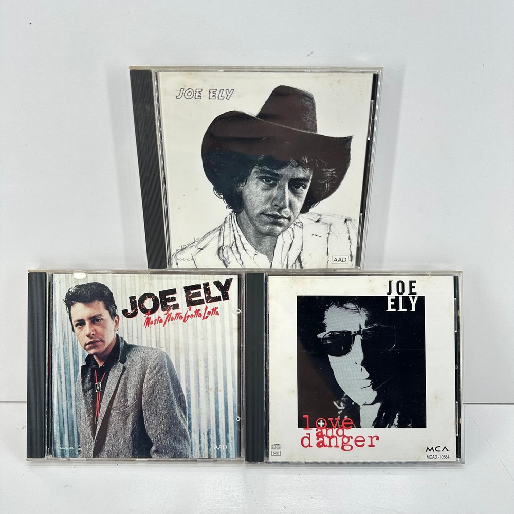 Joe Ely 3 CD Lot Musta Notta Gotta Lotta Love and Danger MCA Texas Country Rock